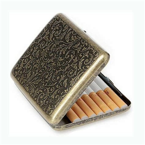 Vintage Metal Cigarette Box 